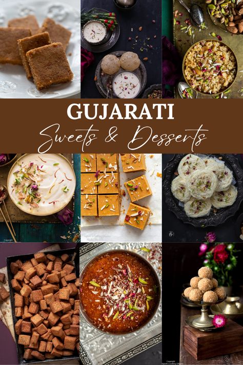 30+ Gujarati Sweets & Desserts (Gujarati Mithai) | J Cooking Odyssey Gujarati Sweets, Mohanthal Recipe, Diwali Mithai, Indian Rice Pudding, Indian Milk, Rice Kheer, Gujarati Cuisine, Pearl Millet, Yogurt Dessert