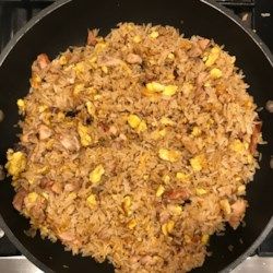 Hibachi-Style Fried Rice Recipe - Allrecipes.com Hibachi Fried Rice In Wok, Hibachi Egg Fried Rice, How To Make Hibachi Fried Rice, Habatchi Rice Recipe, Hibachi Rice On Blackstone Griddle, Hibachi Style Fried Rice, How To Make Hibachi Rice, Kobe Fried Rice Recipe, Hibachi Recipes Rice