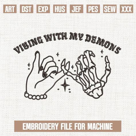 Horror Embroidery Patterns, Skeleton Embroidery Pattern, Creepy Embroidery, Horror Embroidery, Halloween Patches, Skeleton Embroidery, Gifts For Halloween, My Demons, Halloween 4