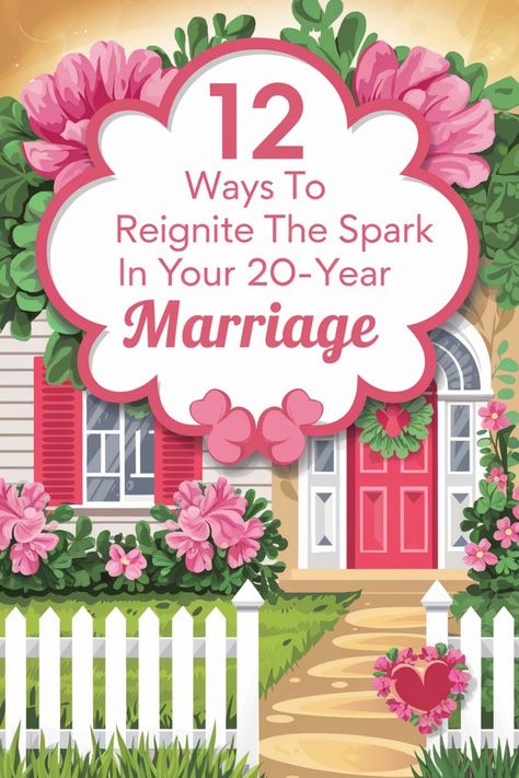 Discover 12 effective ways to reignite the spark in your 20-year marriage. From planning surprise date nights to exploring new hobbies together, these strategies will help you strengthen your bond and keep the romance alive for years to come. Whether it's reminiscing about old memories or creating new traditions, these tips are designed to bring excitement back into your relationship and deepen your connection with your partner. Try incorporating small gestures of love and appreciation into your Gestures Of Love, Surprise Date, Small Gestures, Old Memories, Successful Relationships, The Spark, Conflict Resolution, The Flame, Practical Advice