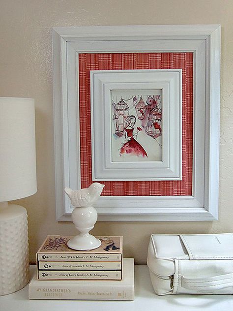 frame within a frame by craftynest, via Flickr Frame Within A Frame, Wall Art Tutorial, Diy Picture, Frame Crafts, Diy Frame, A Frame, Diy Wall Art, Diy Wall, Home Projects