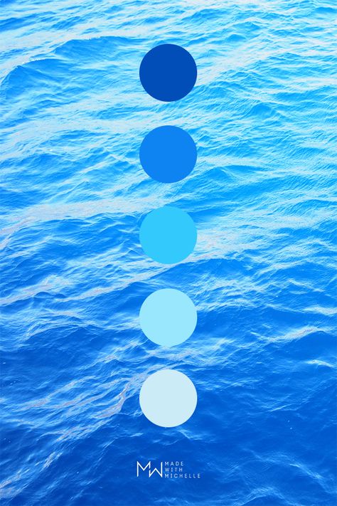 Rich blue color palette inspired by the Pacific Ocean nature. Photo taken on a snorkeling trip in Maui Hawaii. #colorscheme #logodesign #interiordesign #brandinginspiration #madewithmichelle Blue Color Pallet, Ocean Color Palette, Bio Pool, Natural Color Palette, Ocean Nature, Blue Color Palette, Color Schemes Colour Palettes, Sea Colour, Blue Palette