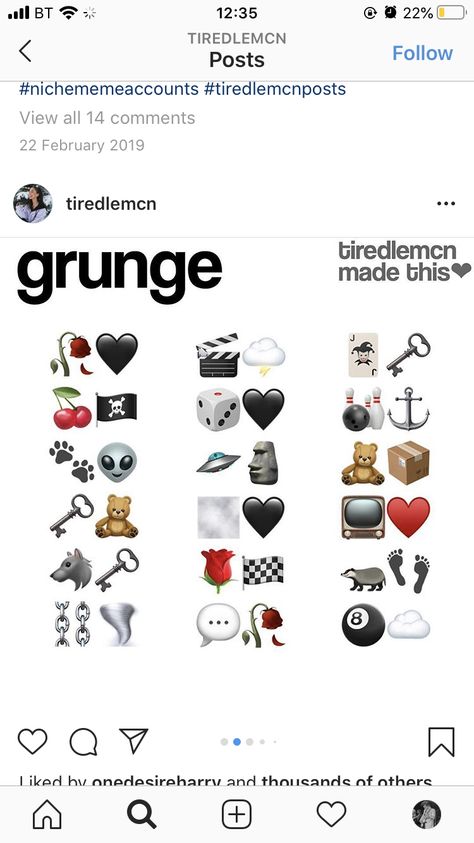 Grunge Emojis Combos, Grunge Bios For Instagram, Dark Emoji Combos, Grunge Emojis, Grunge Emoji, Dark Emoji, Funny Emoji Combinations, Cute Emoji Combinations, Emoji Combos