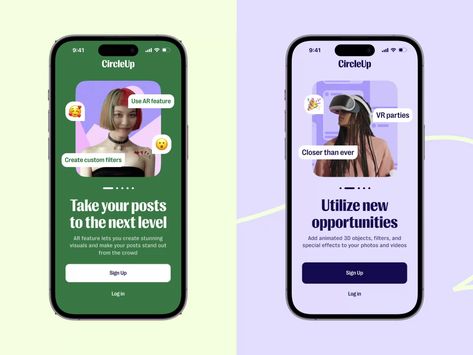 Onboarding App Design, Mobile Onboarding Ui, App Onboarding Design, Onboarding Screens Ui Design, App Social Media Design, App Social Media Post, App Onboarding Ui, Social Media App Design, Onboarding Screen