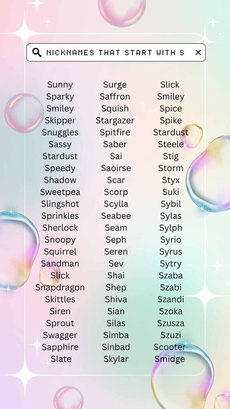 250+ Salient Nicknames That Start With S Ig Nicknames Ideas, Female Nicknames, Neutral Names, Sims Names, Nicknames For Girls, Nick Names For Boys, Funny Nicknames, Cute Nicknames, Festival Ideas