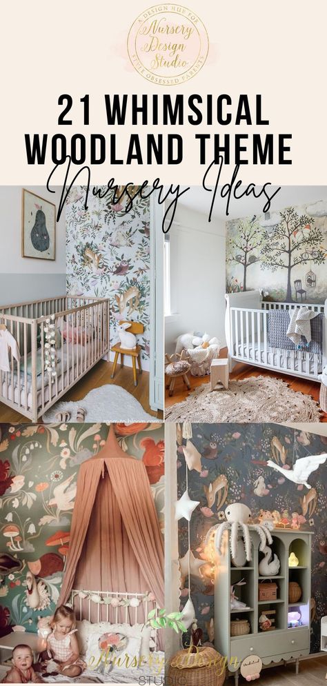 Forest Themed Nursery Girl, Baby Forest Animals Theme Nursery, Girly Nursery Ideas Woodland, Woodland Childrens Bedroom, Fairy Tail Nursery, Fantasy Forest Nursery, Woodland Theme Nursery Girl, Enchanted Forest Nursery Ideas, Enchanted Forest Toddler Room