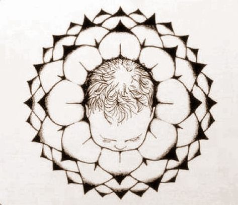 This is the beautiful logo from Ina May Gaskin’s Spiritual Midwifery and The Farm Midwifery Center. The image of the crowning baby is similar to Artist Gisela’s Crowning Rose ima… Midwifery Logo, Spiritual Midwifery, Unassisted Birth, Ina May Gaskin, Yoga Prenatal, Birth Art, Birth Preparation, Pregnancy Art, Birth Affirmations