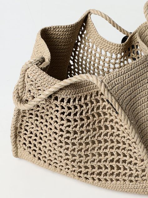 Raffia tote bag by Max Mara. Natural color. Detachable shoulder strap. Logo plaque on the front. 1 internal pocket.

Max Mara raffia tote Crochet Tote Pattern, Raffia Tote Bag, Raffia Crochet, Crochet Beach Bags, Womens Crochet Patterns, Crochet Bag Pattern Free, Bag Pattern Free, Festival Bag, Small Clutch