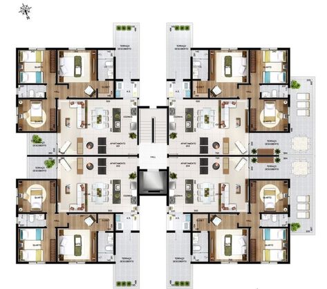 Pin by Juan on Apartment floor plans | Residential building design, Architectural house plans, Condo design architecture Condo Design Architecture, Condominium Floor Plan, Condominium Architecture, Residential Building Plan, Residential Architecture Apartment, Condo Floor Plans, Building Design Plan, Residential Building Design, Plans Architecture