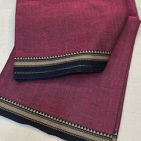 ***PURE NARAYANPET COTTON SAREES ~Texture: soft and light weight ~Easy to drape and maintanence ~Saree comes with running blouse CODE: HPOO0866 **Humble Pleats offers worldwide shipping shipping charges are based on the weight of the item and the destination. **Accepts online payments. Do not offer exchanges, cash on delivery, or returns - except for damaged products. In the case of a damaged product, it must be in its original condition in order to be eligible for a return.***Light smud... Narayanpet Sarees, Simple Saree Designs, Cotton Saree Designs, Subtle Nails, Simple Sarees, Saree Designs Party Wear, Online Saree, Gold Jewellery Design Necklaces, Cotton Sarees