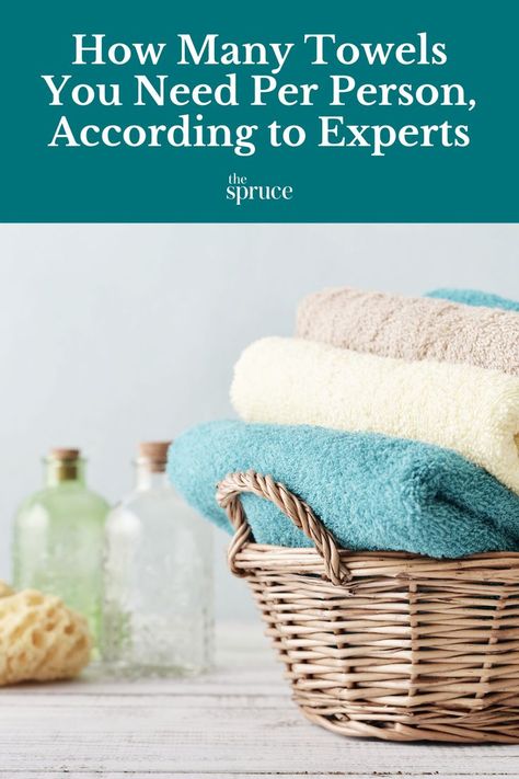 Towels are essentials to have at home, but how many do you really need on hand? We talked with several experts to find out what a reasonable number of towels looks like in a home. #Towels #BathroomEssentials #TheSpruce Gardening Trends, Home Gardening, Do You Really, Pool Towels, Bathroom Essentials, Garden Spaces, Fresh Design, Wicker Laundry Basket, Bathroom Towels