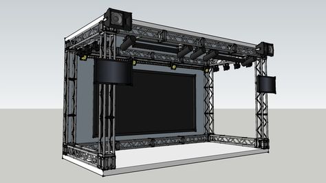 Professional Truss Stage - 3D Warehouse Steel Erectors, Stage Rigging, Iron Workers, Stage Lighting Design, Auditorium Design, Portable Stage, Digital Dj, Event Entrance, Concert Stage Design