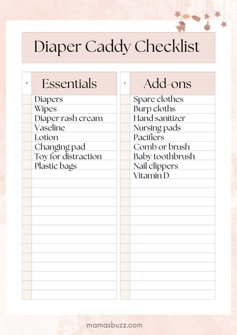 Postpartum Caddy Essentials, What To Put In A Diaper Caddy, Diaper Station Essentials, Baby Caddy Essentials, Nappy Caddy Essentials, Car Diaper Caddy Essentials, Diaper Station Organization, Postpartum Organization, How To Organize Baby Dresser