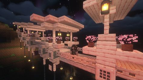 Cute Minecraft Builds, Minecraft Bridge, Minecraft World Ideas, Minecraft W, Minecraft Town, Minecraft Structures, Minecraft Interior, Minecraft Interior Design, Minecraft House Plans