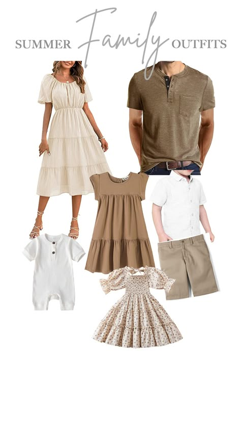 Summer Family Photo Outfit Idea Disclaimer: I only recommend products I would use myself and all opinions expressed here are my own. These boards may contain affiliate links that at no additional cost to you, I may earn a small commission. Beige Outfit Photoshoot Family, Cream Neutral Family Photos, Tan And Green Family Photo Outfits, Family Photo Wardrobe Ideas, Newborn Family Photo Outfit Ideas, Light And Airy Family Photo Outfits, Cream Family Photo Outfits, Earthy Family Photo Outfits, Neutral Family Photoshoot Outfits