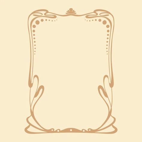 Hand drawn art nouveau frame design Vector illustration. Art Nouveau Border, Nouveau Border, Art Nouveau Frame, Poster Images, Old Hollywood Wedding, Art Nouveau Illustration, Art Nouveau Pattern, Art Nouveau Poster, Hand Art Drawing