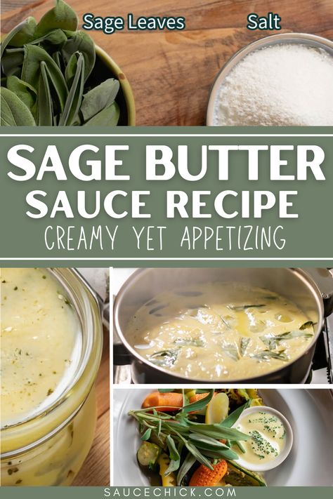 Sage Butter Sauce Recipe Creamy Sauce For Vegetables, Sage Butter Cream Sauce, Creamy Sage Butter Sauce, Butter Sauce For Vegetables, Mother Sauce, Sauce For Vegetables, Butter Cream Sauce, Brown Butter Sage Sauce, Pasta Seasoning