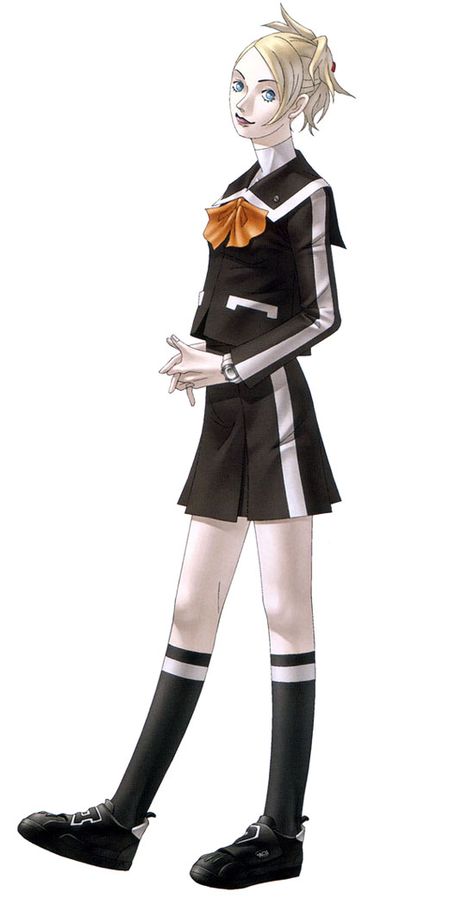 Lisa Silverman Lisa Silverman, Persona 2 Innocent Sin, Pale Skin Blue Eyes, Kazuma Kaneko, Dope Artwork, Natural Blonde Hair, Persona 2, Blonde Yellow, Saga Art