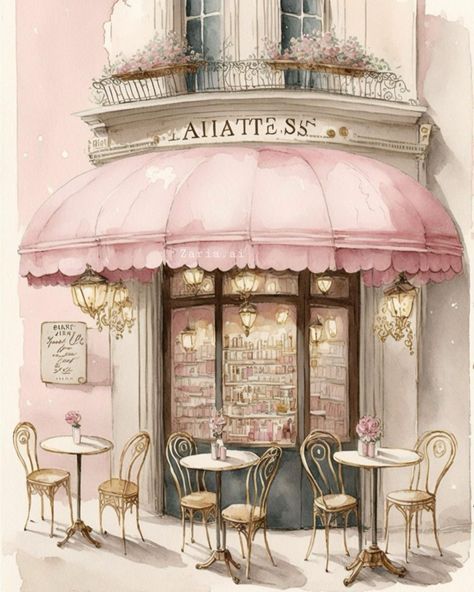 pink Coquette House, 背景 シンプル, Room Posters, Girly Art, 그림 그리기, Pretty Art, Pink Aesthetic, Wall Collage, Vintage Posters