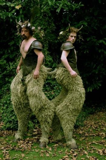 #davidraine Satyr Costume, Stilt Costume, Costume Carnaval, Midsummer Nights Dream, Stilts, Fantasy Costumes, Green Man, Larp, Costume Design