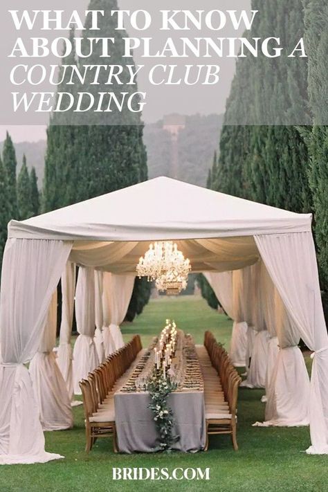 Hoping for a country club venue? Learn everything you need to know about planning a country club wedding. Elegant Wedding Themes, Venue Rental, Event Coordinator, Country Club Wedding, Cool Countries, Club Wedding, Great View, Event Venues, Plan A