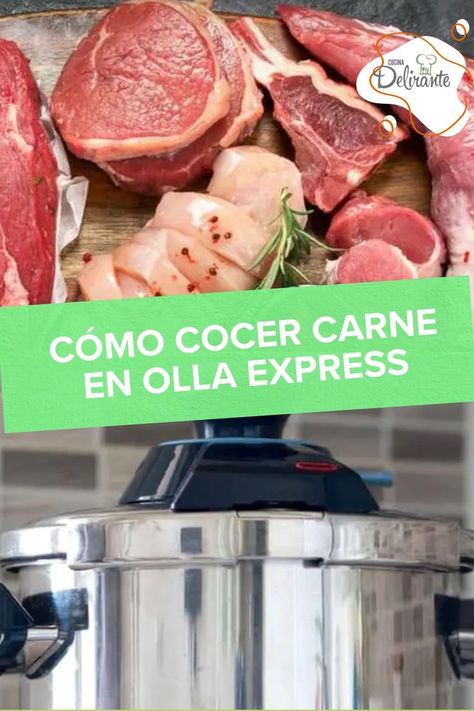 Carne fresca y olla express