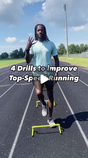 Founder: Keith Davis on Instagram: "4 drills to Improve Top Speed Running!! A-Series . . Want to sprint faster? Sprint Programs, 1on1 Coaching, and video analysis are all available!! Dm me or click the link in bio!!  #godheals #risenathlete #drills #topspeed #sprint #fast #running #hurdles #athlete #sports #speedtraining #speed" Ways To Get Faster At Running, Sprint Drills Running, Speed Drills Running, Sprinter Exercises, How To Get Faster At Sprinting, Sprinting Drills, Sprinting Workouts, Hill Sprint Workout, Sprint Workout