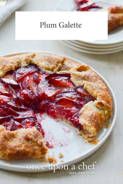 Plum Galette Plum Galette, Plum Tart, Plum Recipes, Dessert For Two, Apricot Jam, Pies & Tarts, Tart Recipes, Fruit Recipes, Summer Desserts