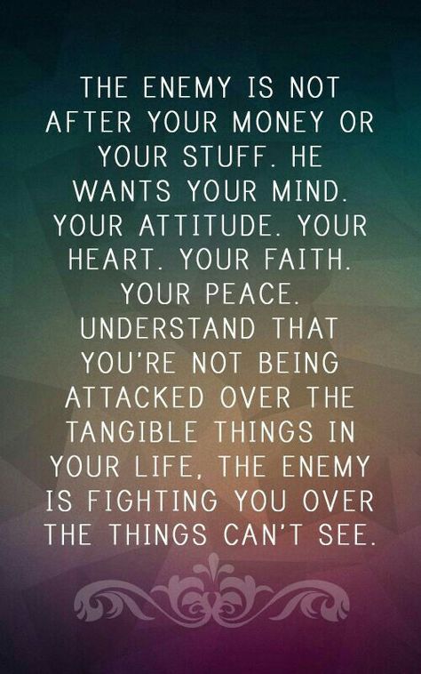 The enemy attacks..... Enemy Attacks Quotes, Spiritual Attack, My Happiness, Levels Of Understanding, Words Of Wisdom Quotes, Insightful Quotes, Spiritual Warfare, Prayer Journal, Subconscious Mind