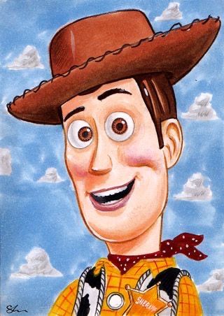 Woody Drawing, Disney Pop Art, Dibujos Toy Story, Disney Character Drawings, Easy Disney Drawings, Disney Canvas Art, Disney Canvas, Disney Drawings Sketches, Cute Disney Drawings