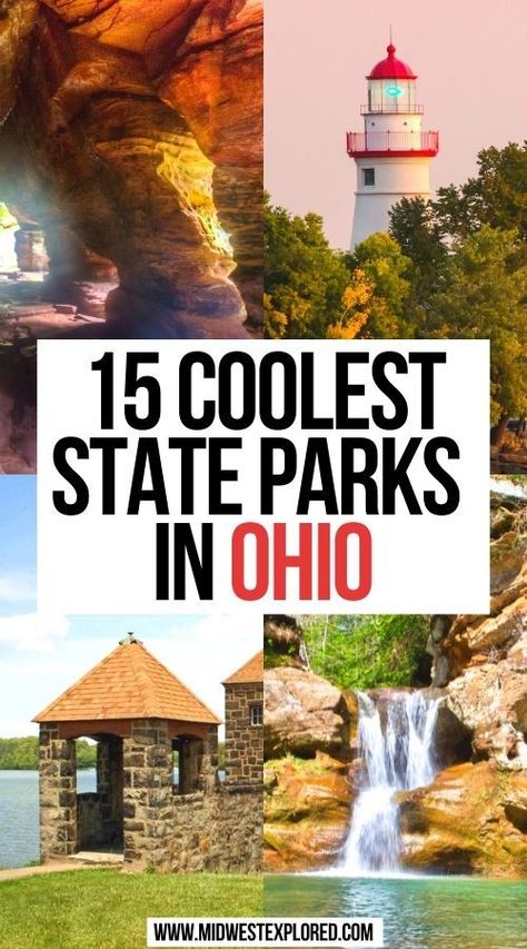 15 Coolest State Parks in Ohio Ohio Bucket List, Places To Visit In Ohio, Day Trips In Ohio, Bucket List Places To Visit, Things To Do In Ohio, Ohio Getaways, Ohio Hiking, Ohio Destinations, Bucket List Places