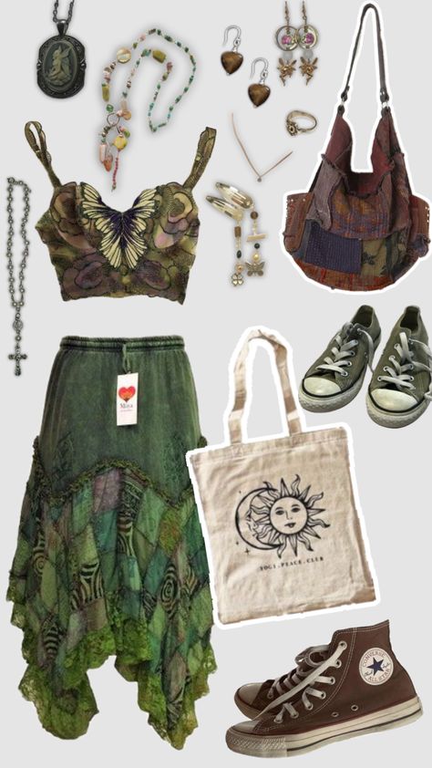 Indie Plus Size Fashion, Fairy Core Aesthetic Outfits, Hippie Girl Aesthetic, Fairy Aesthetic Outfit, Fairy Grunge Outfit, Fairy Core Outfits, Fairycore Fashion, Core Outfits, Fairy Outfit