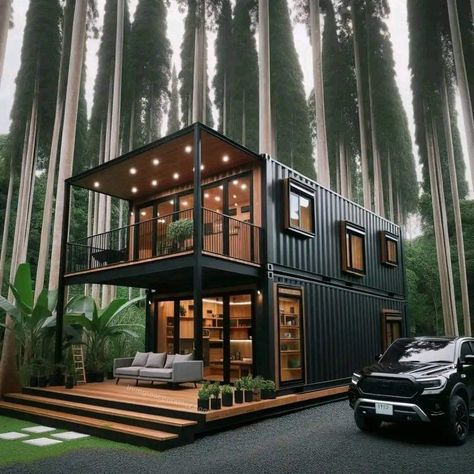 Container Living, Property Ideas, Shipping Container Home Designs, Shipping Container House Plans, Building A Container Home, Architecture Model House, Container House Plans, Casa Container, Container House Design