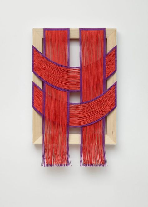 Read about Dianna Molzan exhibitions, life and works • kaufmann repetto Artwork Storage, Weaving Paper, Yarn Wall Art, Walker Art Center, Institute Of Contemporary Art, Contemporary Textiles, Woven Wall Art, Thread Art, Art Institute Of Chicago