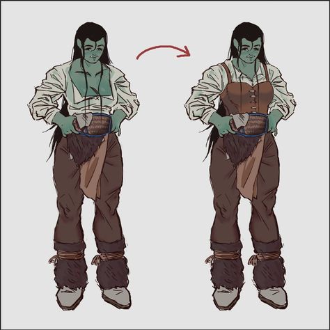 my half-orc dnd character Rohkomi 🐗 🐗 🐗 #art #doodle #refsheet #dnd #dungeonsanddragons #artist #sketch #digitalart #wip Half Orc Barbarian Male, Orc Hairstyles, Orc Oc Male, Dnd Half Orc, Orc Sketch, Orc Oc, Orc Dnd, Dnd Fashion, Orc Art