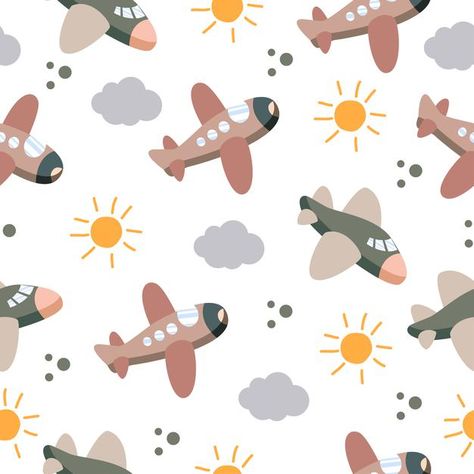 Nursery Prints On Fabric, Baby Prints Pattern, Baby Fabric Prints, Kids Prints Design, Kids Print Fabric, Cute Fabric Prints, Baby Prints Pattern Design, Sky Pattern Illustration, Kids Pattern Design