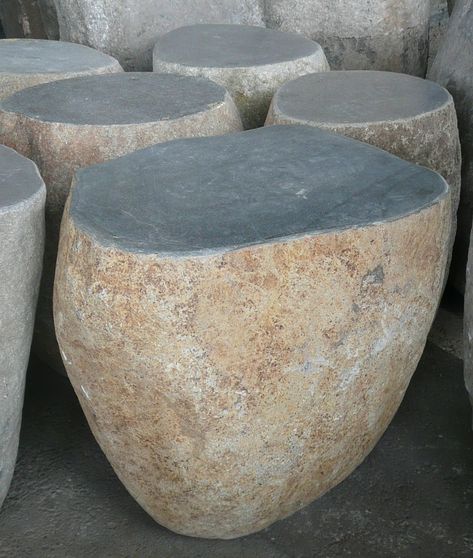 Rock Bench, Marble Projects, Stone Bedroom, Rock Furniture, Cave Interior, Stone Stool, River Rock Stone, Stone Table Lamp, Quartz Table