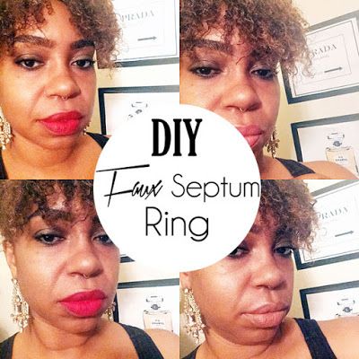 Chic DIY // Faux Septum Ring Faux Septum Ring, Faux Septum, Chic Chic, Septum Ring, Ring