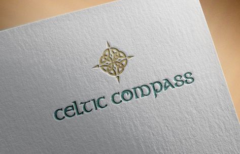 Celtic Logo Design, Celtic Graphic Design, Yoga Profile, Sunset Logo, Compass Logo, Scotland Tours, Organic Logo, A Compass, Branding Ideas