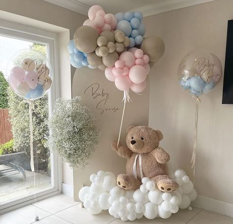 Event Styling & Decor | Baby Shower Season incoming 🍼🤍✨ . . Re sharing our favourites . . #babyshower #babyshowerideas #babyshowerdecor #balloons #balloondecor… | Instagram Blue And Pink Baby Shower Ideas, Gender Reveal Balloons Decorations, Gender Reveal Decorations Ideas, Baby Gender Reveal Party Ideas, Baby Reveal Party Decorations, Baby Gender Reveal Ideas, Pink And Blue Baby Shower, Baby Shower Decor Ideas, Gender Reveal Decor