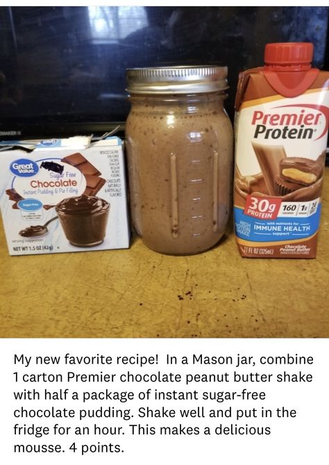 Premier Protein Peanut Butter Shake, Chocolate Peanut Butter Protein Pudding, Premier Protein Caramel Recipes, Premier Protein Shake Pudding Recipes, Premier Protein Pudding Recipe Sugar Free, Chocolate Premier Protein Shake Recipes, Premiere Protein Shake Recipes, Premier Protein Pudding Recipe, Protein Pudding With Protein Shake