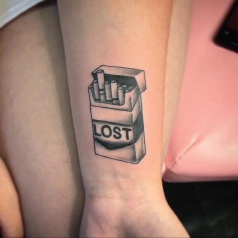 Small Cigarette Box Lost Soul Illustrative Tattoo Idea & Design on Wrist Cigarette Box Lost Soul Tattoo Done At Lost Soul Tattoo, Illustrative Tattoo, Soul Tattoo, Interactive Stories, Idea Design, Design Drawings, Lost Soul, Tattoo Design Drawings, Tattoo Idea