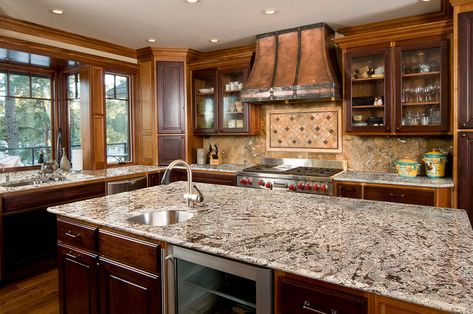 White granite countertops kitchen