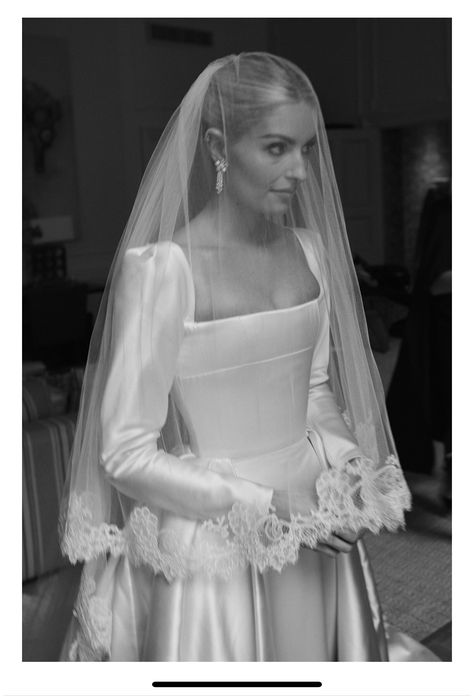 Philippa Lepley, Wedding Dress And Veil, Satin Wedding Gown, Bespoke Wedding Dress, Chelsea London, Greek Wedding, Dream Wedding Ideas Dresses, Wedding Dress Couture, Wedding Mood