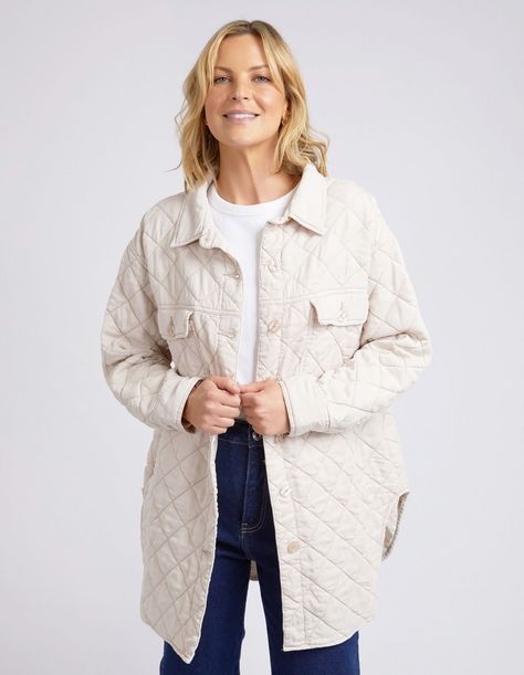 A stylish outer layer that will dress up any outfit. Pop our Katie Shacket over your workwear or your casual weekend wear to take comfort and style to the next level. Padded Jacket Quilted look & feel Button Thru Scooped hemline Functional pockets Outer 100% Lyocell Lining 100% Cotton Dry clean only Quilted Shacket, Casual Weekend, Lifestyle Clothing, Weekend Wear, Jacket Buttons, Padded Jacket, Outerwear Coats, Bottoms Pants, Next Level