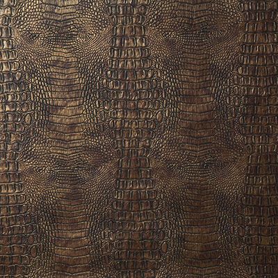 Pindler Fabric 8080 MAX - BRONZE trade.pindler.com Crocodile Leather Texture, Croc Collection, Accent Wall Designs, Casual Furniture, Skin Design, Wall Designs, Croc Leather, Polyvinyl Chloride, Crocodile Skin