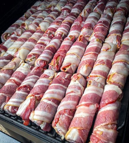 Smoked Shot Gun Shells (Bacon wrapped stuffed manicotti shells) – Humphreys BBQ Shotgun Shell Recipe, Bacon Wrapped Manicotti, Shotgun Shells Recipe Oven, Baked Shotgun Shells, Bbq Shotgun Shells, Smoked Shotgun Shells Recipe, Shotgun Shells Recipe, Smoked Shotgun Shells, Manicotti Shells