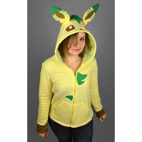 Leafeon Pokemon, Pokemon Halloween Costume, Pokemon Costumes, Pokemon Halloween, Hoodie Costume, Cartoon Costumes, Hoodie Ideas, Band Outfits, Halloween 2016