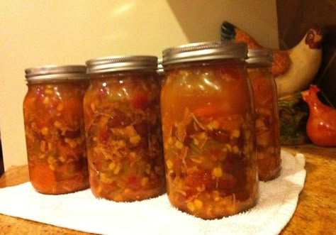 Chicken Mexican Soup, Canning Soups, Chicken Mexican, Mexican Soup Chicken, Pressure Canning Recipes, Canning Recipe, Canned Food Storage, Canning Food Preservation, Mexican Soup