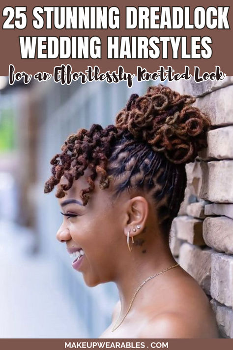 Dreadlock Wedding Hairstyles Loc Wedding Guest Hairstyles, Loc Styles For Gala, Wedding Hairstyles For Locs Dreadlocks, Black Brides Hairstyles Locs, Wedding Day Loc Styles, Wedding Hairstyles For Dreadlocks, Curly Loc Hairstyles For Women, Loc Styles For Bridesmaids, Loc Styles For Wedding Bridesmaid